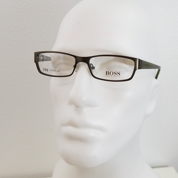 BOSS HUGO BOSS Titanium Eyeglasses Green RX - Picture 5 of 8